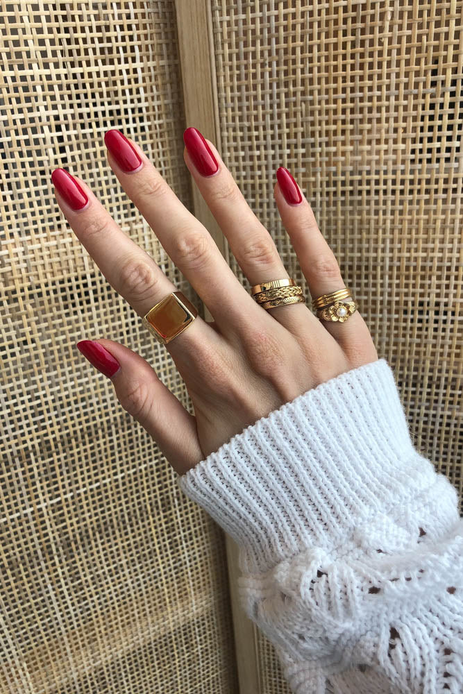 Triple pinky band gold plated - Image 4