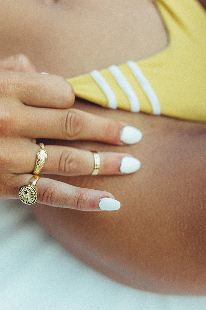 Triple pinky band gold plated - Image 6