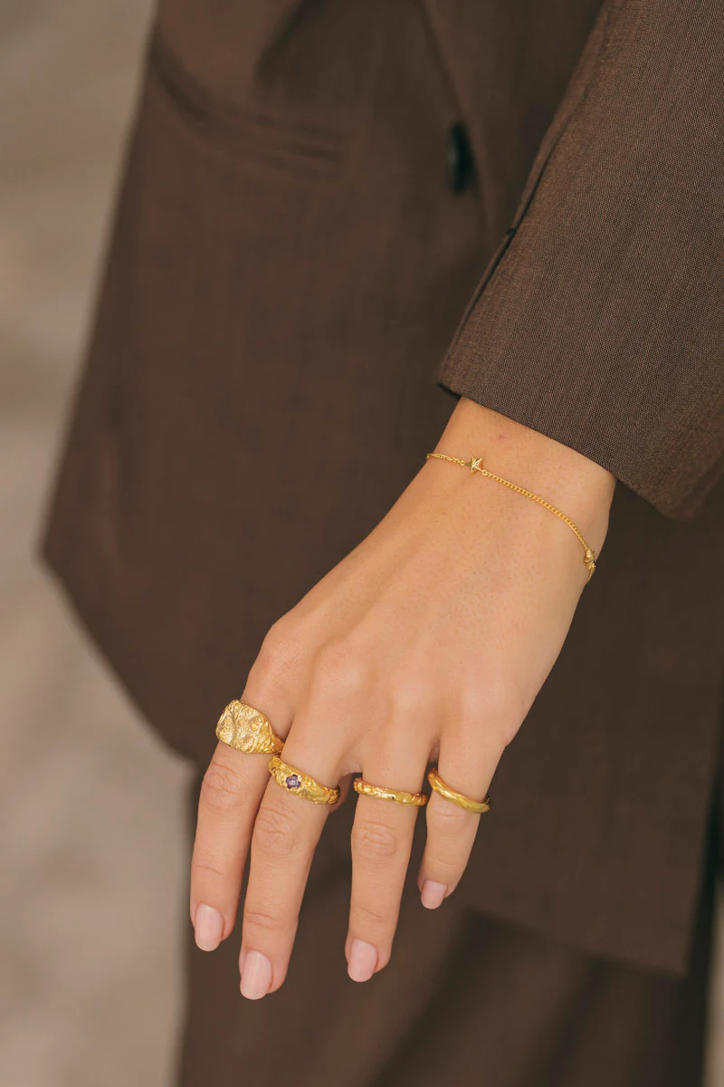 Triple Star Bracelet Gold Plated - Image 4