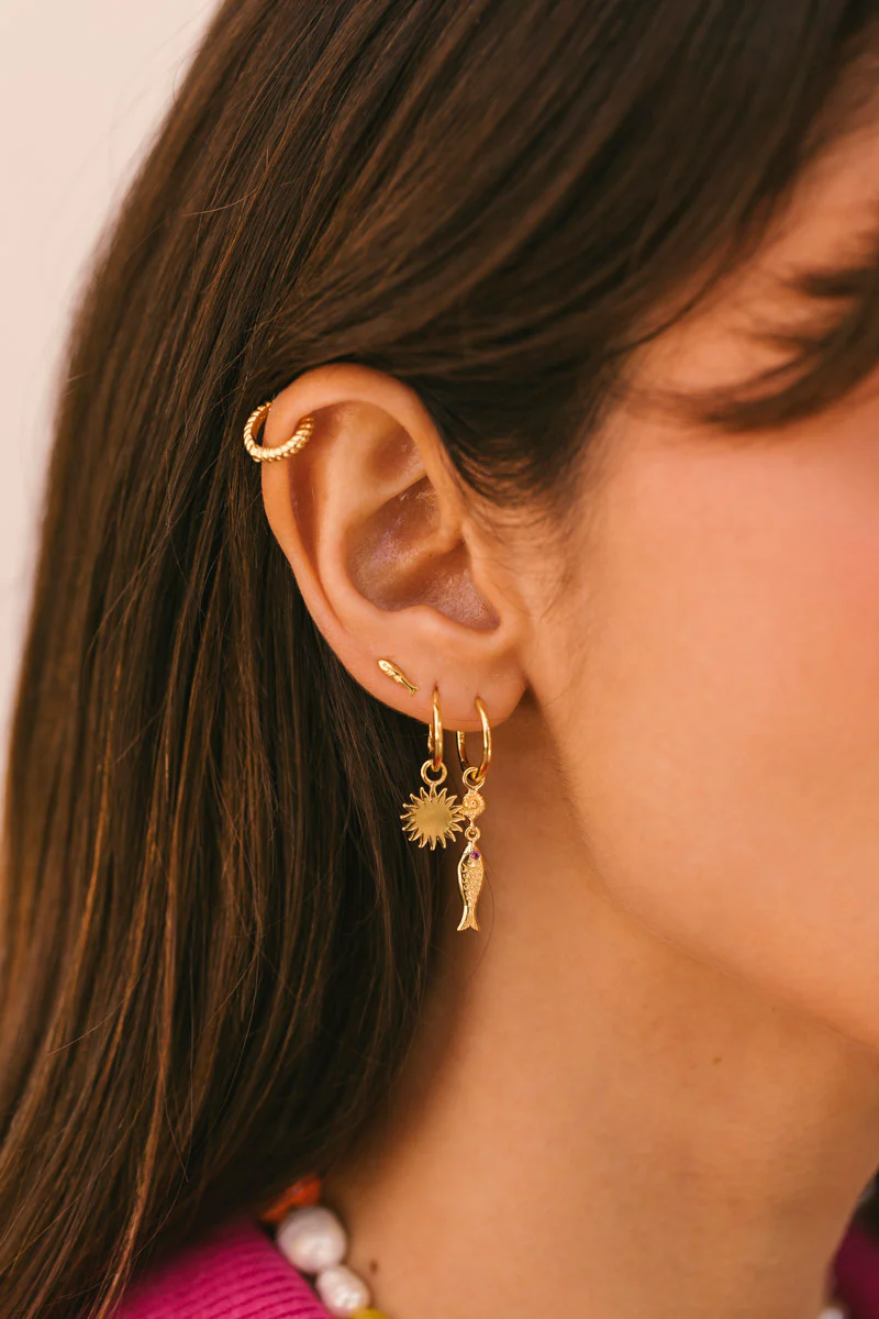 Under The Sun Hoop Gold Plated - Image 4