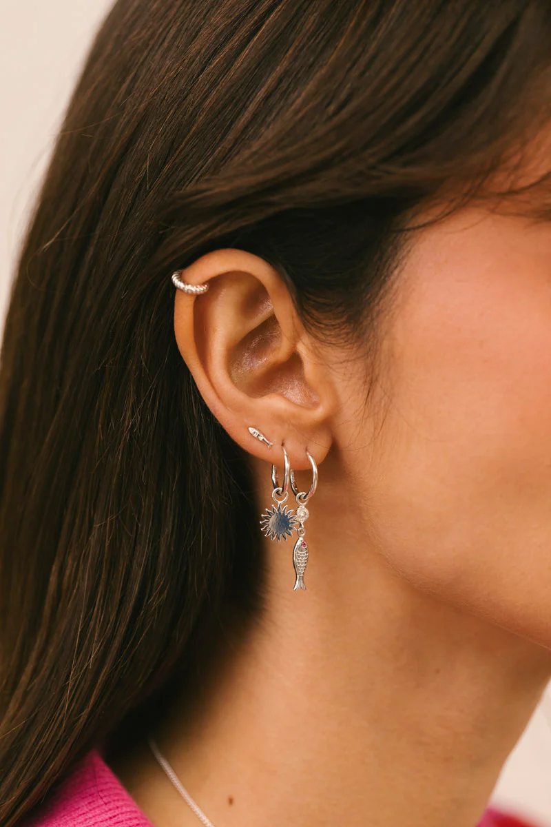 Under The Sun Hoop Silver - Image 3